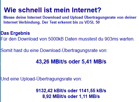 Wie schnell ist mein Internet?