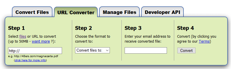 Dateien konvertieren lassen