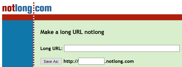 Notlong URL-Verkürzer