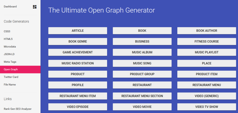 The Ultimate Open Graph Generator