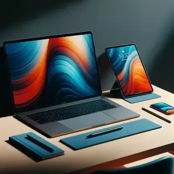 Laptop und Tablet